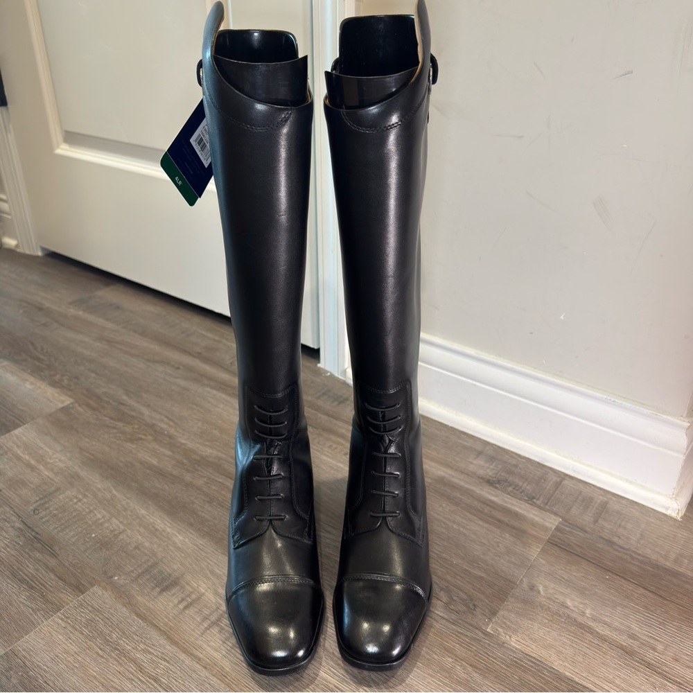 Ariat Palisade Field Tall Riding Black Leather Boots - Picture 9 of 16